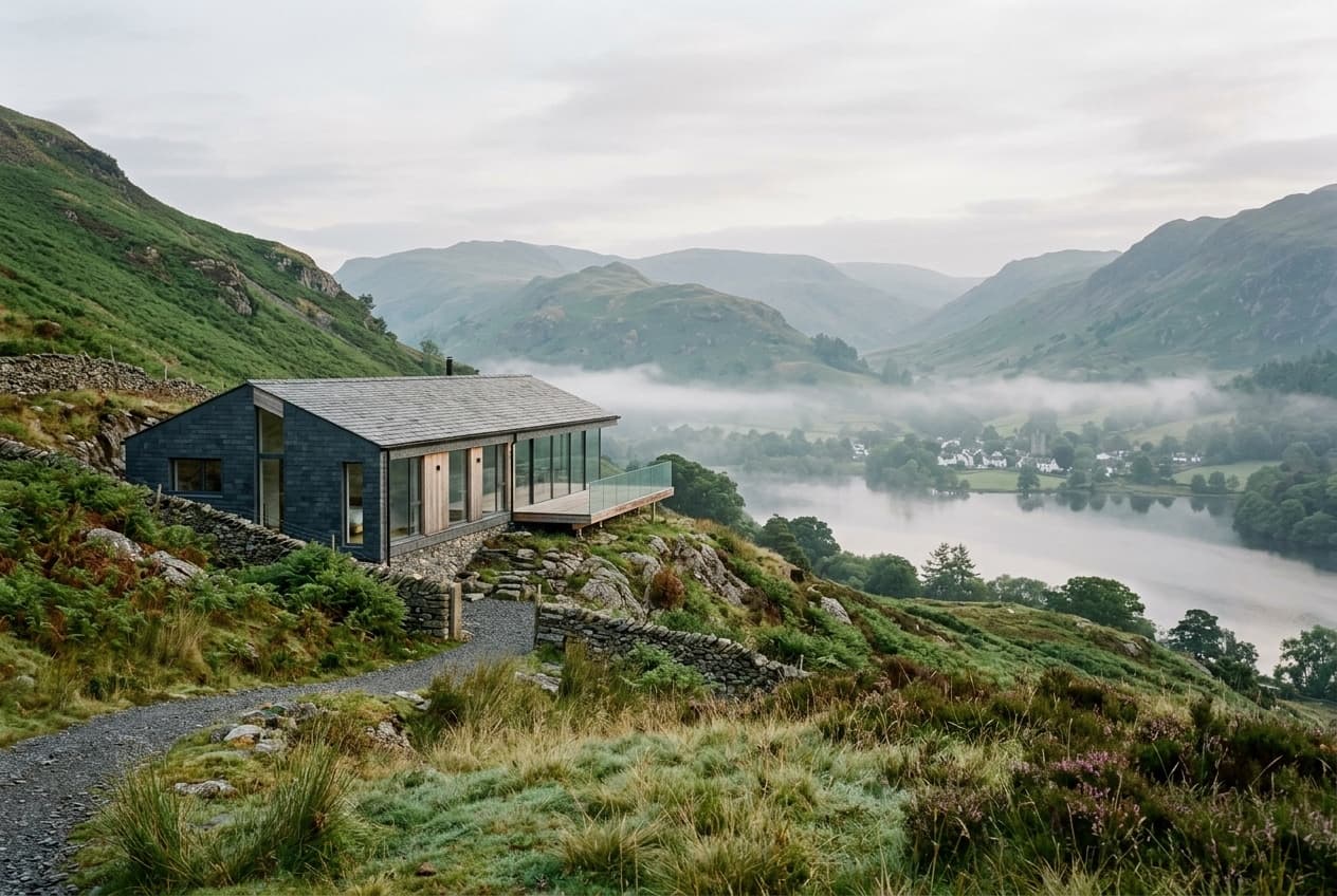 A Stoneswood home set in green Cumbrian countryside — indicative of the collection coming to Frenchfields, Penrith
